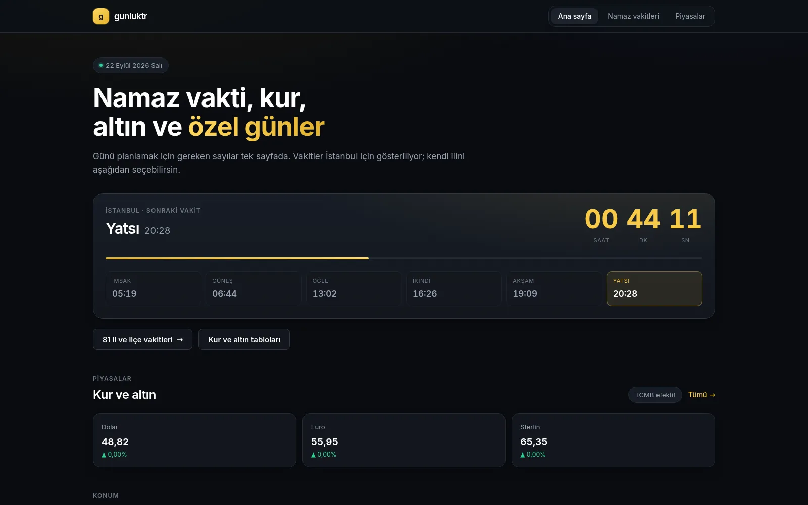 GünlükTR ekran görüntüsü